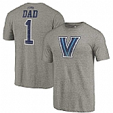 Villanova Wildcats Fanatics Branded Gray Greatest Dad Tri Blend T-Shirt,baseball caps,new era cap wholesale,wholesale hats